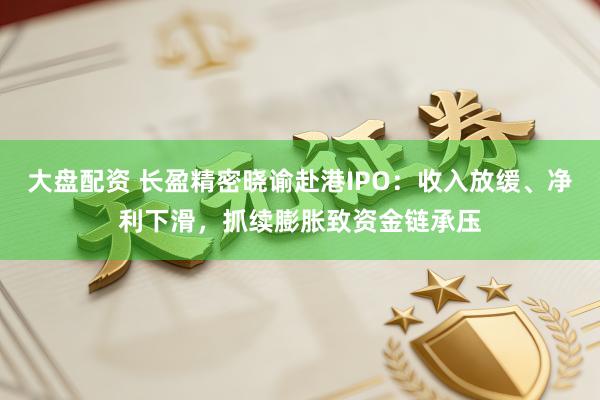 大盘配资 长盈精密晓谕赴港IPO：收入放缓、净利下滑，抓续膨胀致资金链承压