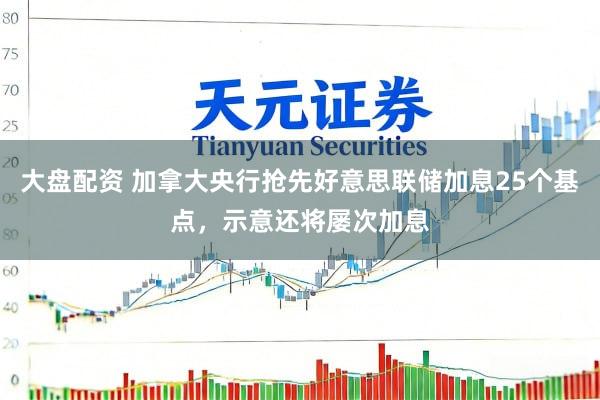 大盘配资 加拿大央行抢先好意思联储加息25个基点，示意还将屡次加息